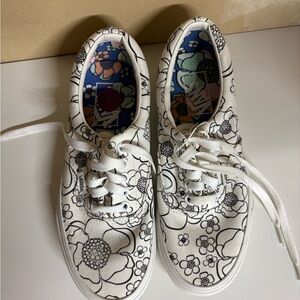 Vans Era U-Color Floral True White Size 8 women